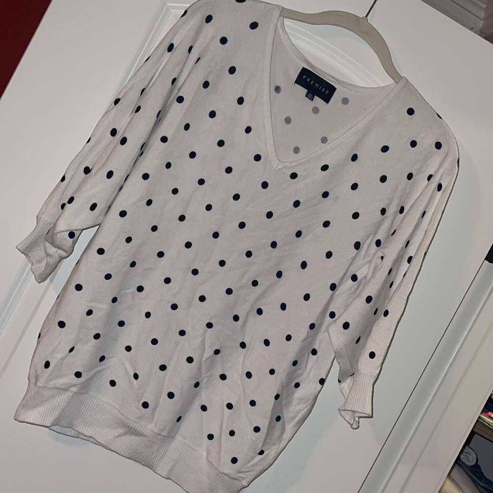 Polka dot sweater